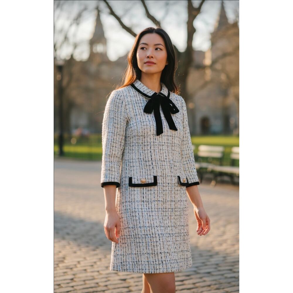 NWT Alexis Admor Tweed Sheath Dress,  Sz 8